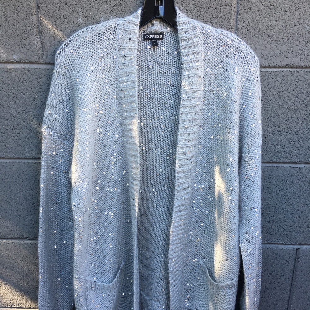 Express sequin cardigan